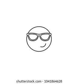 Sunglasses face emoji