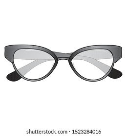 Sunglasses fashion flat sketch template