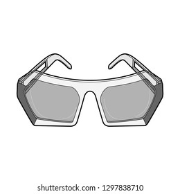 Sunglasses Fashion Flat Sketche vector template