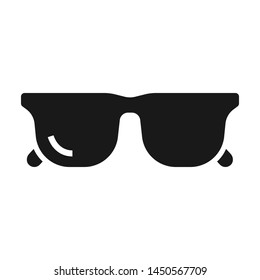 Sunglasses fashion flat vector icon