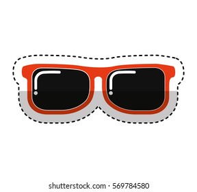sunglasses fashion isolated icon vector illustration design