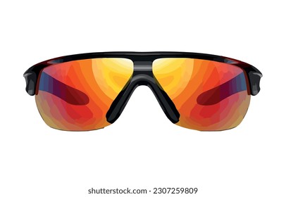 Sunglasses a fashion statement accessory icon isolated