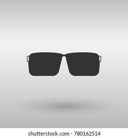 Sunglasses fashion style. Vector flat design image.