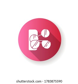 Sunglasses flat design long shadow glyph icon. Male and female stylish eyewear. Men and women fashionable accessories. Summer glasses. Silhouette RGB color illustration
