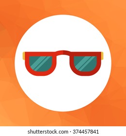 Sunglasses flat icon