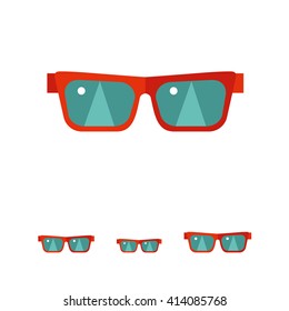 Sunglasses flat icon(2)