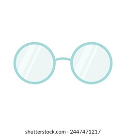 Sunglasses flat style hand drawn vector illustration isolated on white background.
