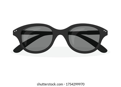 Sunglasses flat style isolated on white. object vector for your design work, presentation, website or others.