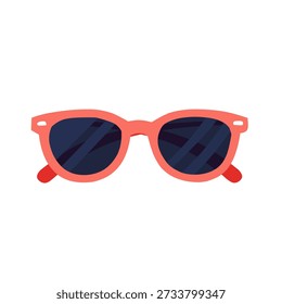 Sunglasses in flat style for spring outdoor fashion. Great for lifestyle branding, summer visuals, and accessories design.