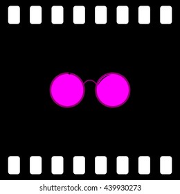 Sunglasses - flat style stock vector icon illustration