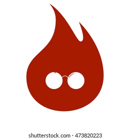 Sunglasses - flat style stock vector icon illustration
