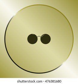 Sunglasses - flat style stock vector icon illustration