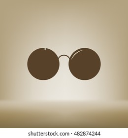 Sunglasses - flat style stock vector icon illustration