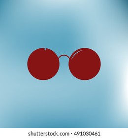 Sunglasses - flat style stock vector icon illustration