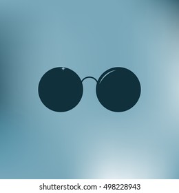 Sunglasses - flat style stock vector icon illustration