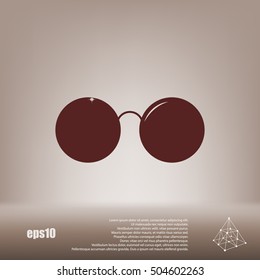 Sunglasses - flat style stock vector icon illustration