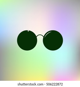 Sunglasses - flat style stock vector icon illustration