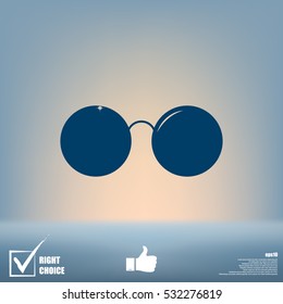 Sunglasses - flat style stock vector icon illustration