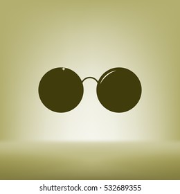 Sunglasses - flat style stock vector icon illustration