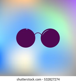 Sunglasses - flat style stock vector icon illustration