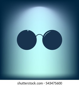 Sunglasses - flat style stock vector icon illustration