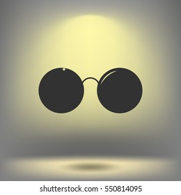 Sunglasses - flat style stock vector icon illustration