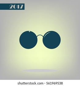 Sunglasses - flat style stock vector icon illustration