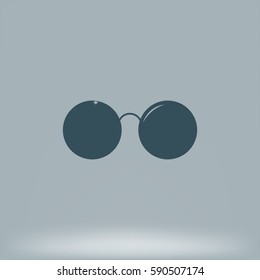 Sunglasses - flat style stock vector icon illustration