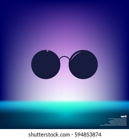 Sunglasses - flat style stock vector icon illustration
