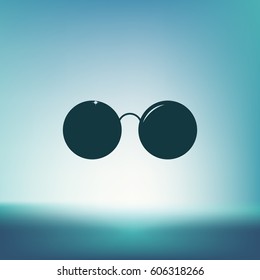 Sunglasses - flat style stock vector icon illustration