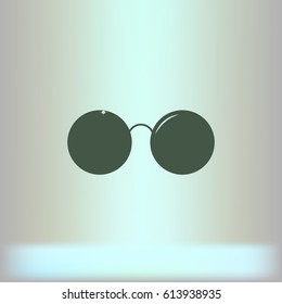 Sunglasses - flat style stock vector icon illustration