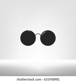 Sunglasses - flat style stock vector icon illustration