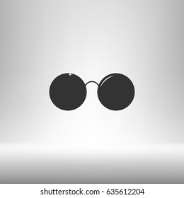 Sunglasses - flat style stock vector icon illustration