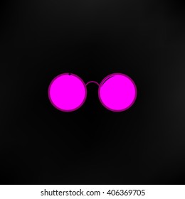 Sunglasses flat style vector illustration