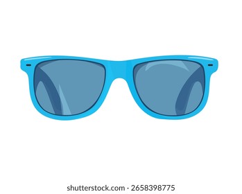 Sunglasses. Flat vector clipart, illustration with isolated background.