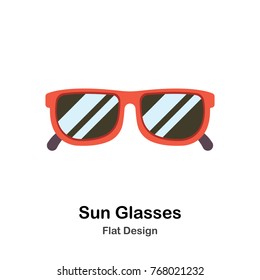 Sunglasses Flat Vector Illustration