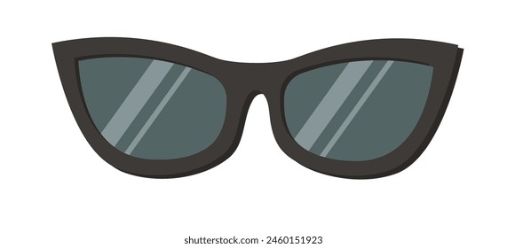 Sunglasses flat vector illustration isolated on a white.