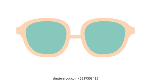 Sunglasses, glasses icon. Vector illustration, flat design. Funny summer glasses illustration.
