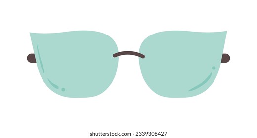 Sunglasses, glasses icon. Vector illustration, flat design. Funny summer glasses illustration.