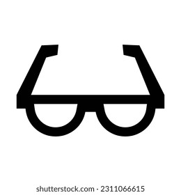 sunglasses glyph icon illustration vector graphic