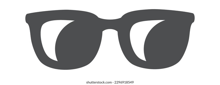 Sunglasses glyph icon Stylish accessory. Vector illustration