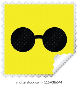 sunglasses graphic square sticker stamp