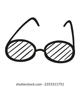 sunglasses. Hand drawn vector illustration