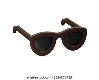 Sunglasses icon 3d render illustration
