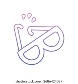 Sonnenbrille Symbol sauber und moderne Vektorgrafik