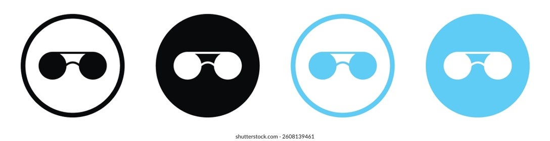 Sunglasses icon collection. vector illustration set