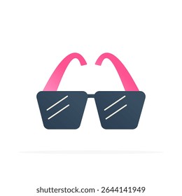 sunglasses icon, colored flat vector. modern and minimalist design