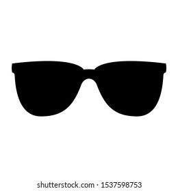 Sunglasses icon design. Sunglasses icon in flat style design. Vector illustration.