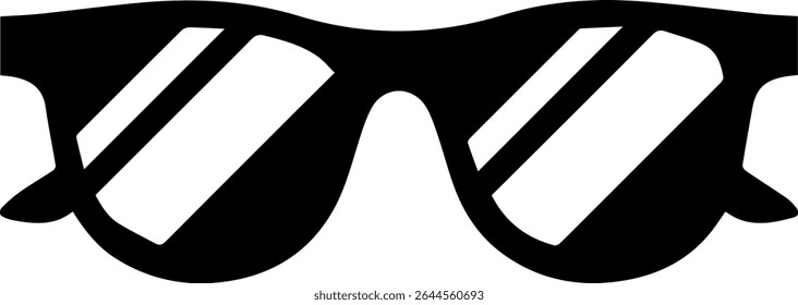 Sunglasses icon design for templates.