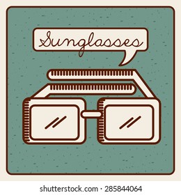 sunglasses icon design, vector illustration eps10 graphic 
